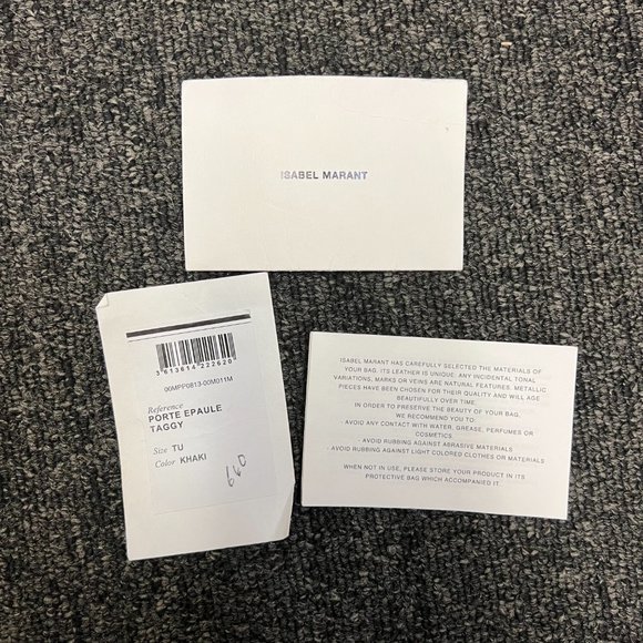 Isabel Marant Porte Epaule Taggy Bag in Khaki - Picture 7 of 7